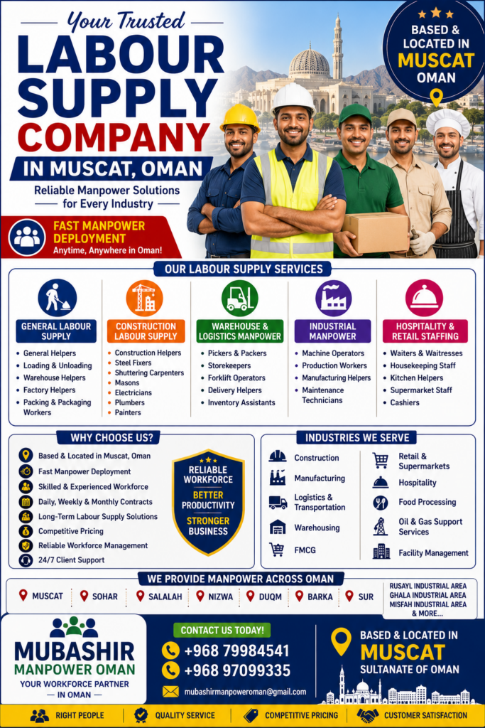 Labour Supply Company in Muscat Oman